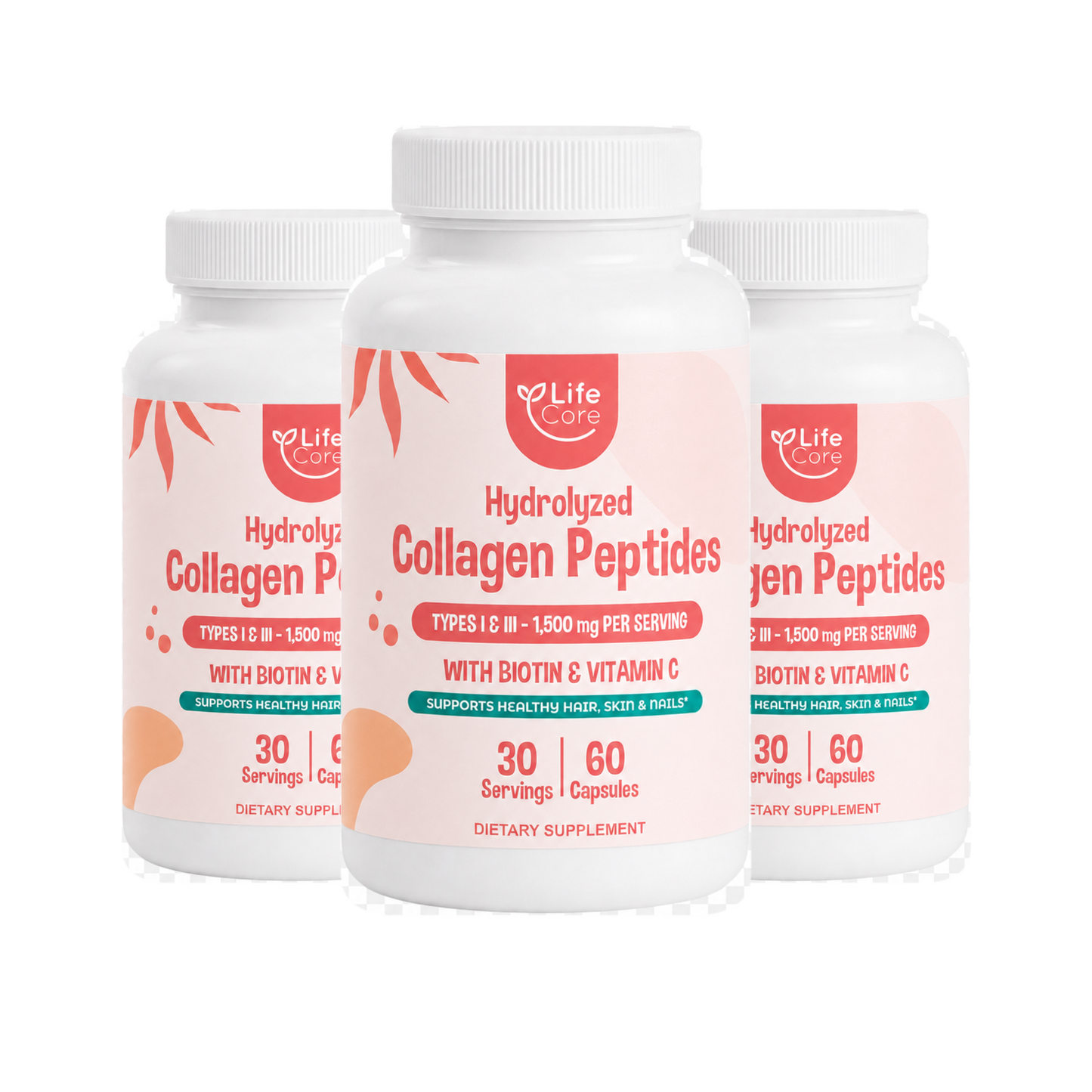 Colágeno Marino Hidrolizado + Biotina y Vitamina C – 60 cápsulas