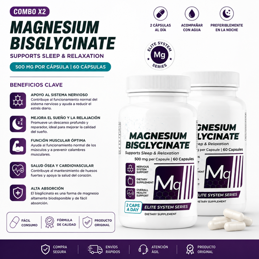 Combo x2 Glicinato de Magnesio