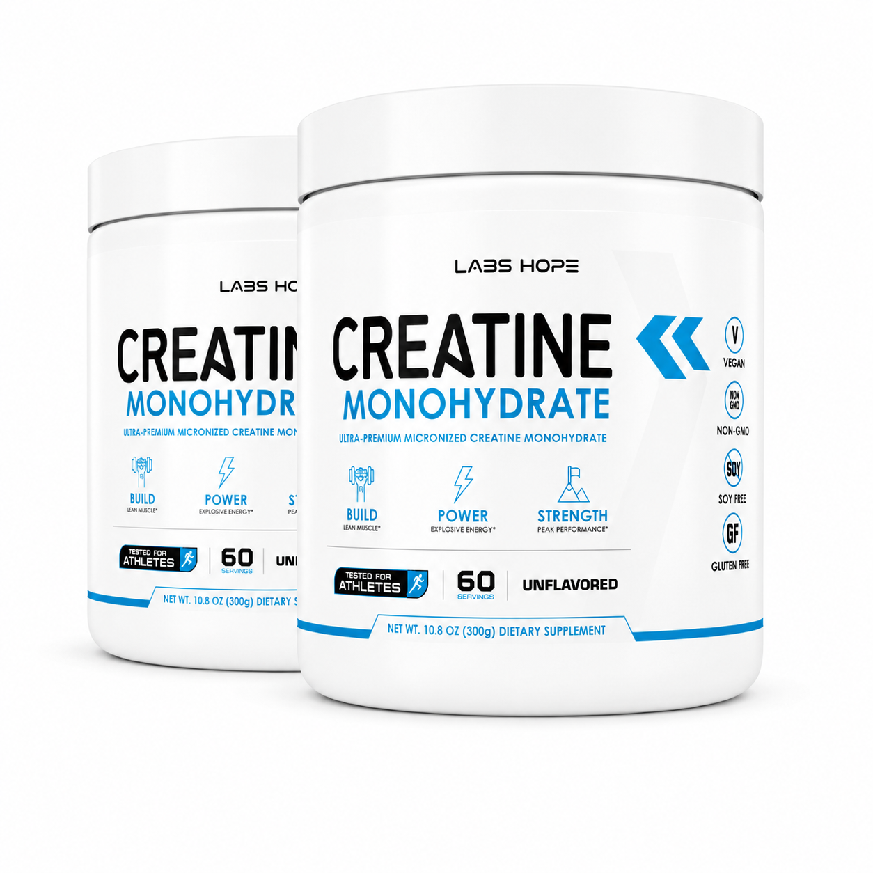 Combo x2 Creatina Monohidratada LabsHope 300g