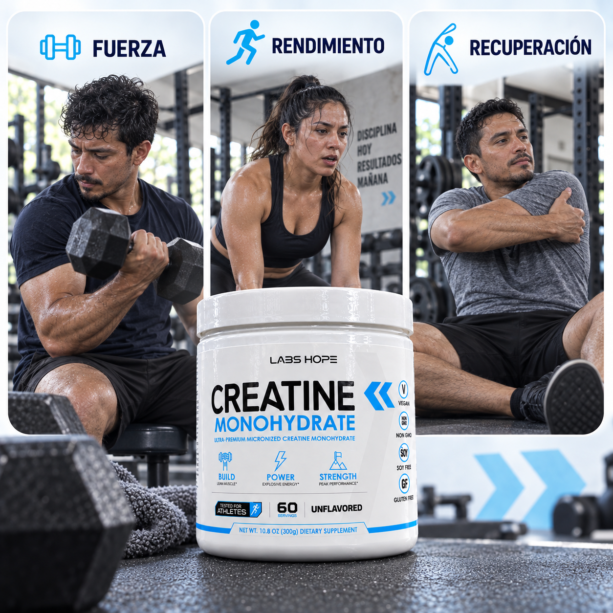Creatina Monohidratada LabsHope 300g