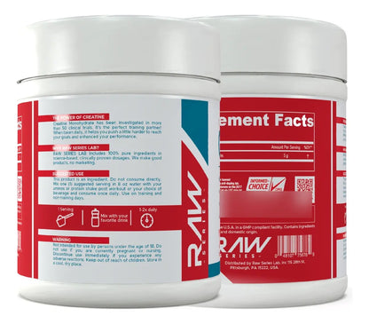 Creatina RAW Series Lab 72 Servicios