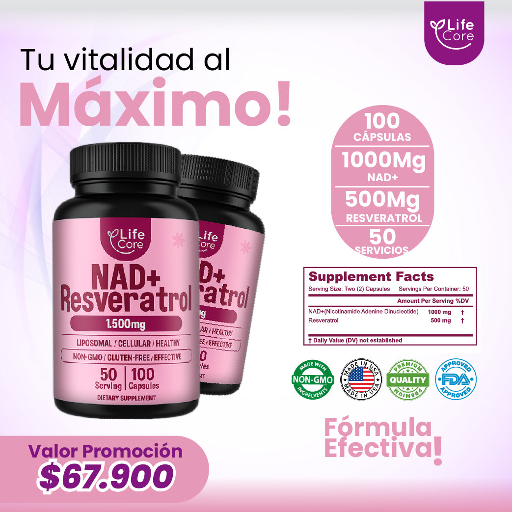 NAD+ RESVERATROL LIFECORE